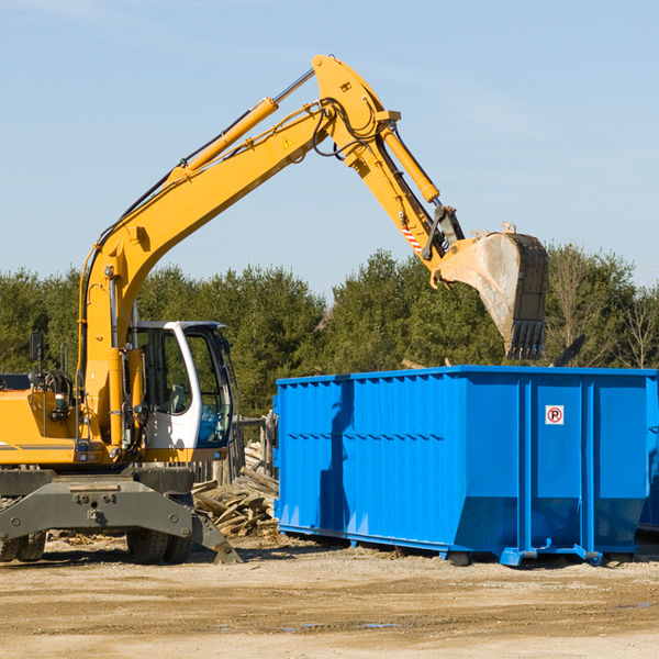 what happens if the residential dumpster is damaged or stolen during rental in Trona CA